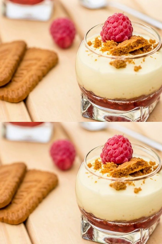 Soczyste mascarpone verrine z speculoos i malinami