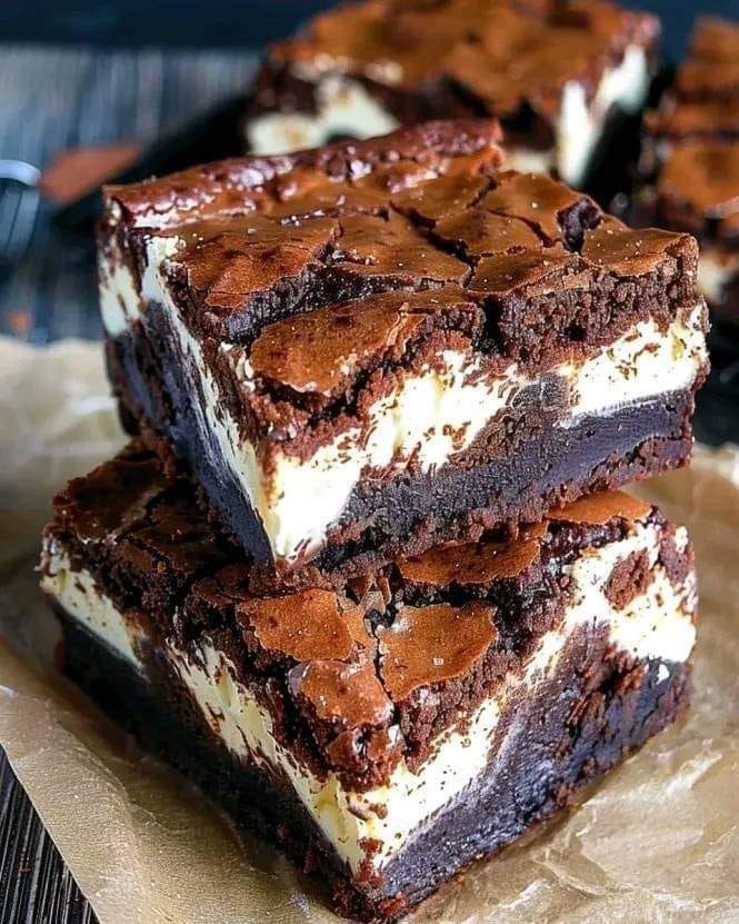 Brownies z sernikiem