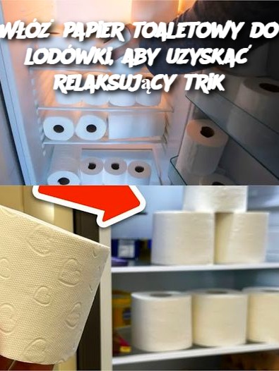 Dlaczego warto włożyć papier toaletowy do lodówki? Relaksujący trik, który może Cię zaskoczyć