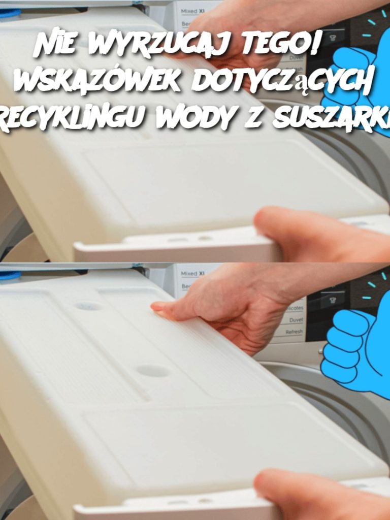 Nie Wyrzucaj Tego! 8 Wskazówek Dotyczących Recyklingu Wody z Suszarki