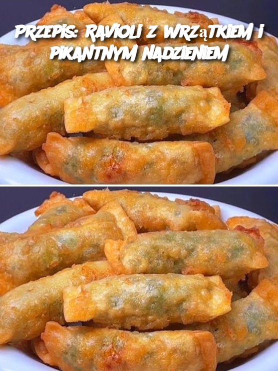 Ravioli z wrzątkiem i pikantnym nadzieniem