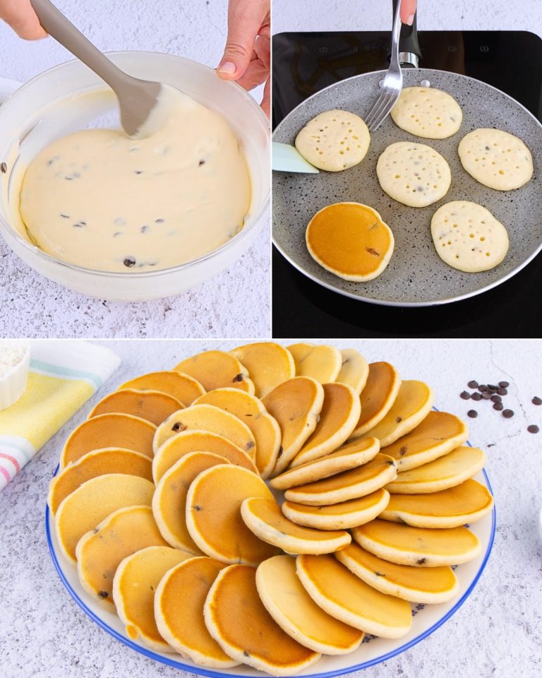 Zaskocz Swoje Podniebienie! Mini Pancakes Czekoladowe – Idealne na Szybkie Śniadanie, Deser lub Przekąskę!