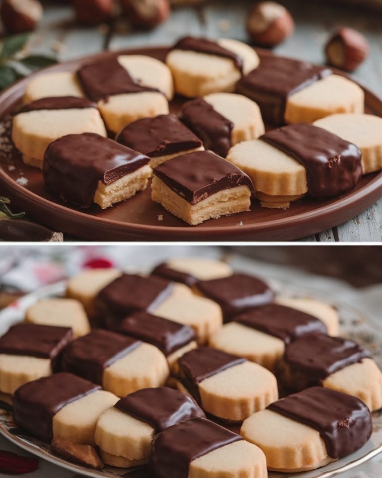 Czekoladowe ciasteczka shortbread z kremowym nadzieniem – pyszna przekąska na każdą okazję