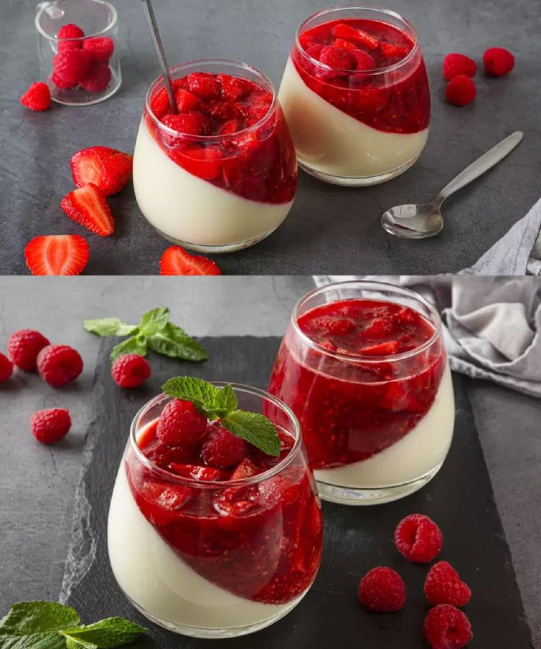 Panna Cotta z czerwonymi owocami: włoska słodycz