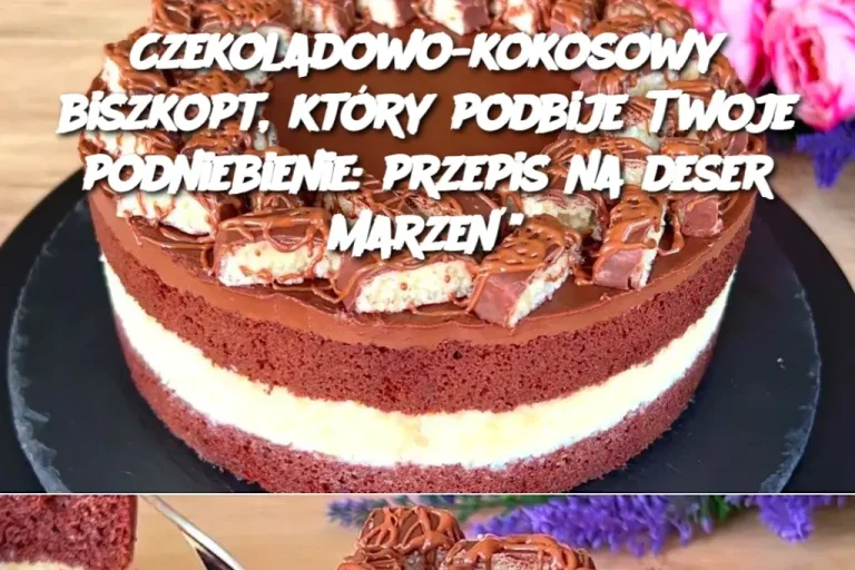 Czekoladowo-kokosowy biszkopt, który podbije Twoje podniebienie: przepis na deser marzeń