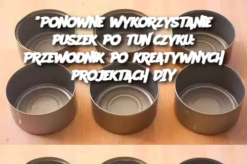 Ponowne wykorzystanie puszek po tuńczyku: Przewodnik po kreatywnych projektach DIY