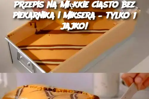 Przepis na miękkie ciasto bez piekarnika i miksera – tylko 1 jajko!