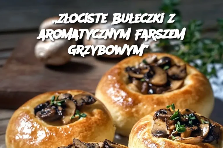 „Złociste Bułeczki z Aromatycznym Farszem Grzybowym”