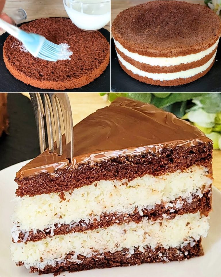 Torta cocco e cioccolato: il dessert goloso che si scioglie in bocca