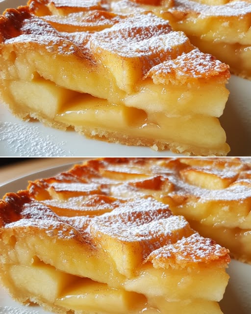 Klasyczny francuski tort jabłkowy (Gâteau Invisible aux Pommes)