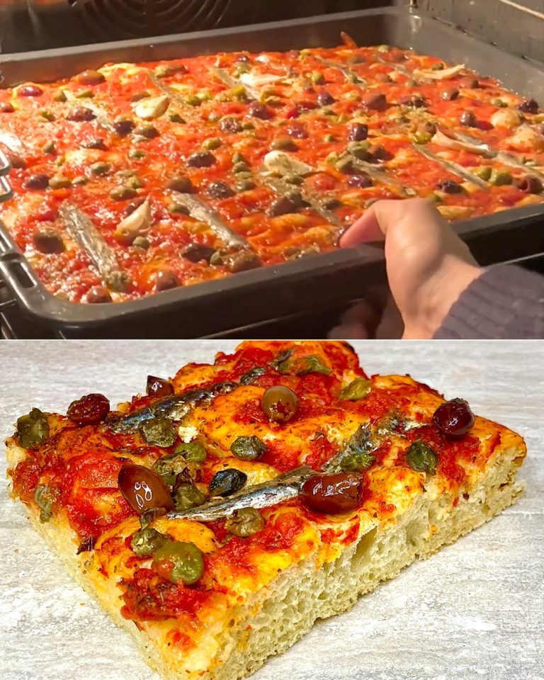 Sardenaira: the recipe for Sanremo focaccia with tomato and anchovies