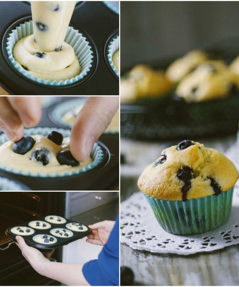 muffinki jagodowe o niskiej zawartości węglowodanów