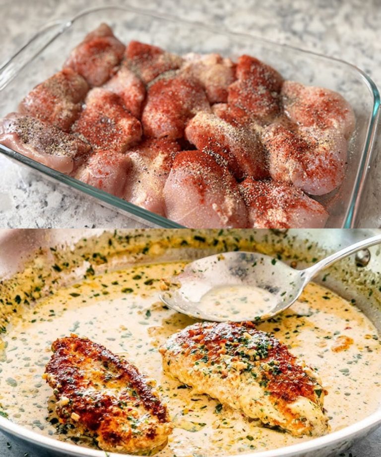 Kurczak z czosnkiem i parmezanem! 🍗✨…