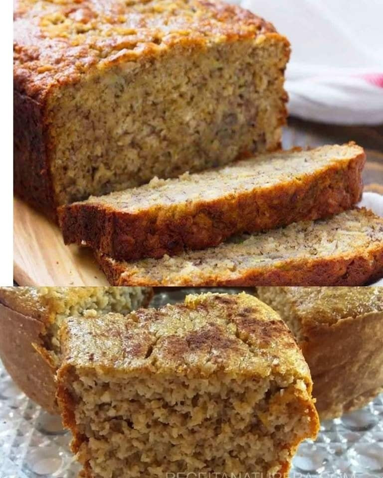 Ciasto bananowe bez mąki, bez cukru i bez mleka
