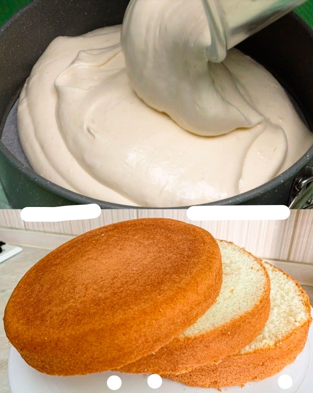Miękkie ciasto biszkoptowe