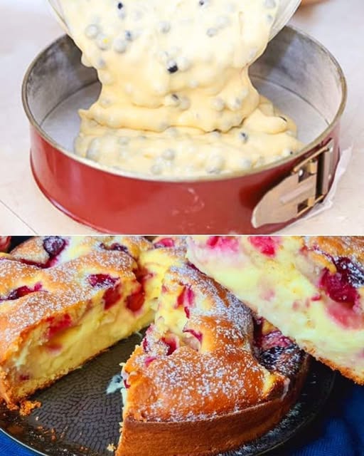Ciasto Wiśniowe z budyniem waniliowym, owocowe, soczyste i niesamowicie pyszne!