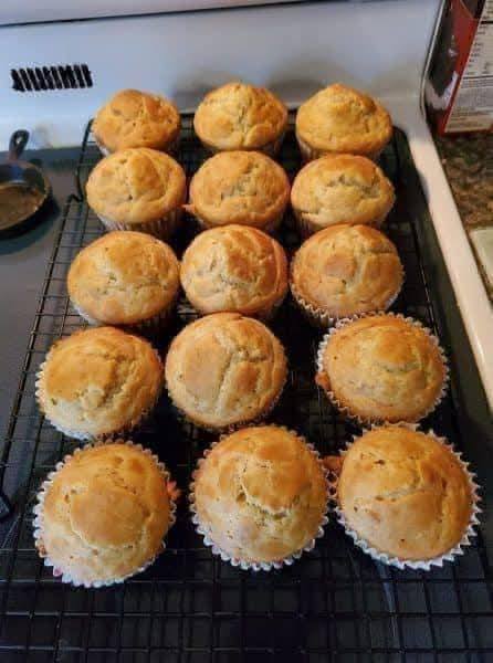 Muffinki bananowe o niskiej zawartości tłuszczu